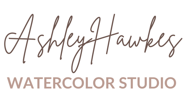 Ashley Hawkes Watercolor Studio logo