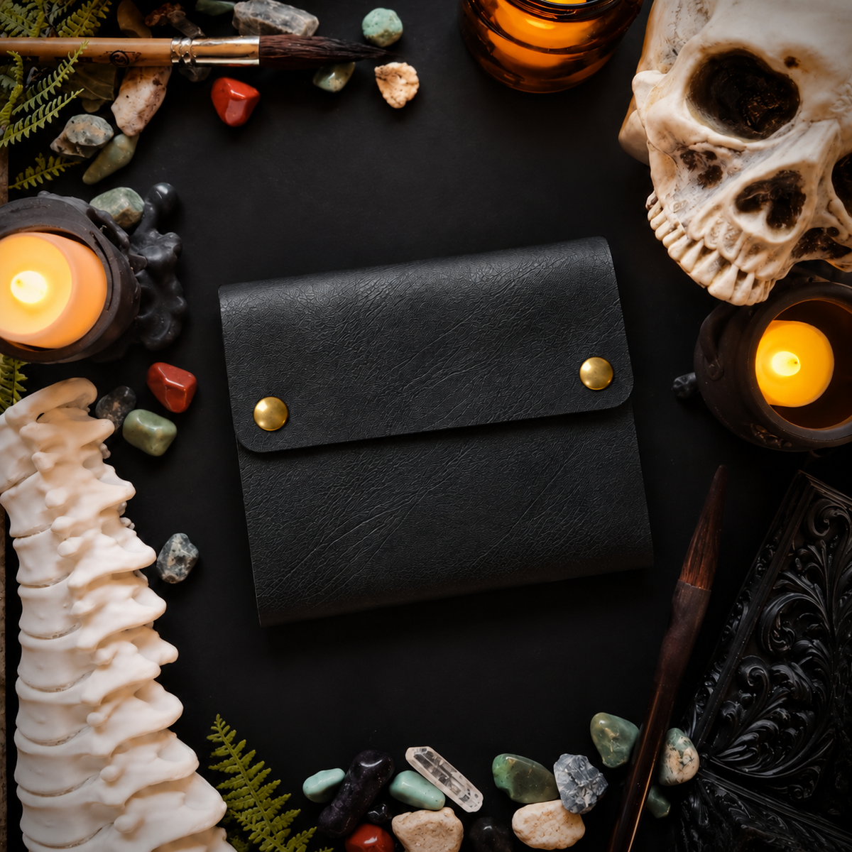 Handmade Watercolor Sketchbook: Black MINI Softcover 100% Cotton Cold Press